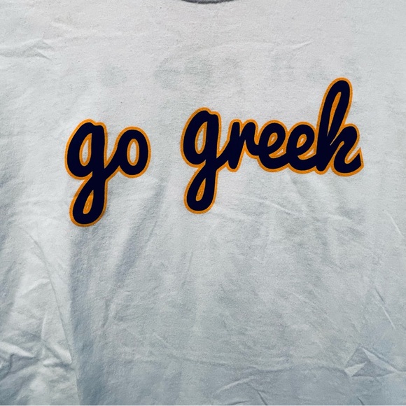 SORORITY SISTER Vintage Y2K Go Greek Graphic Tshirt Unisex Adult sz S - Picture 1 of 5